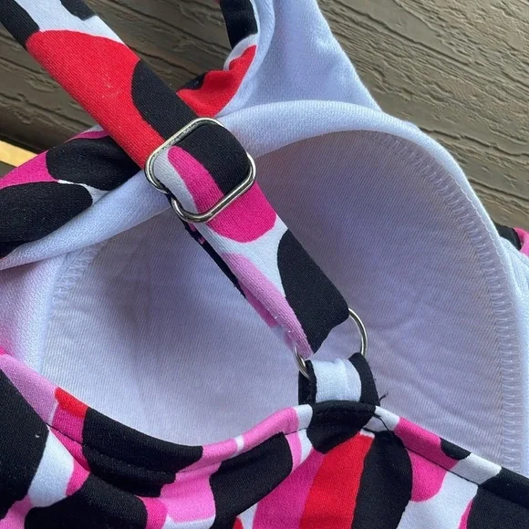 SLIMSHAPER WOMEN’S TANKINI BATHING SUIT TOP ADJUSTABLE STRAPS MISSY SIZE 10 - Picture 7 of 8